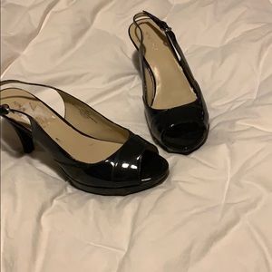 Nine West faux leather heels